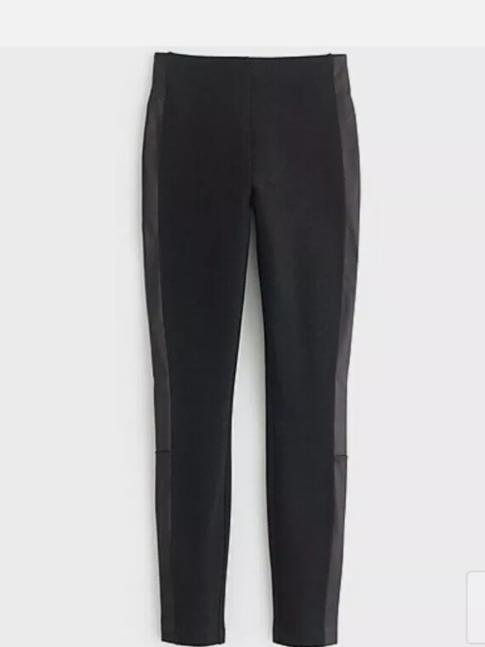 J. Crew Pixie Pants with Leather Tuxedo Stripes